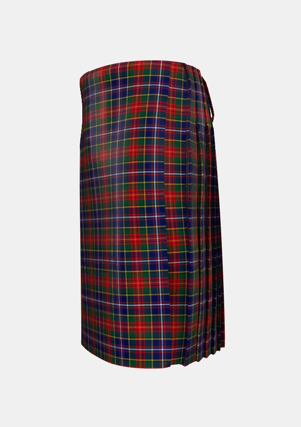 Traditional_Crozier_Tartan_kilt_left_image_with_pleated_design_and_adjustable_buckles_for_men