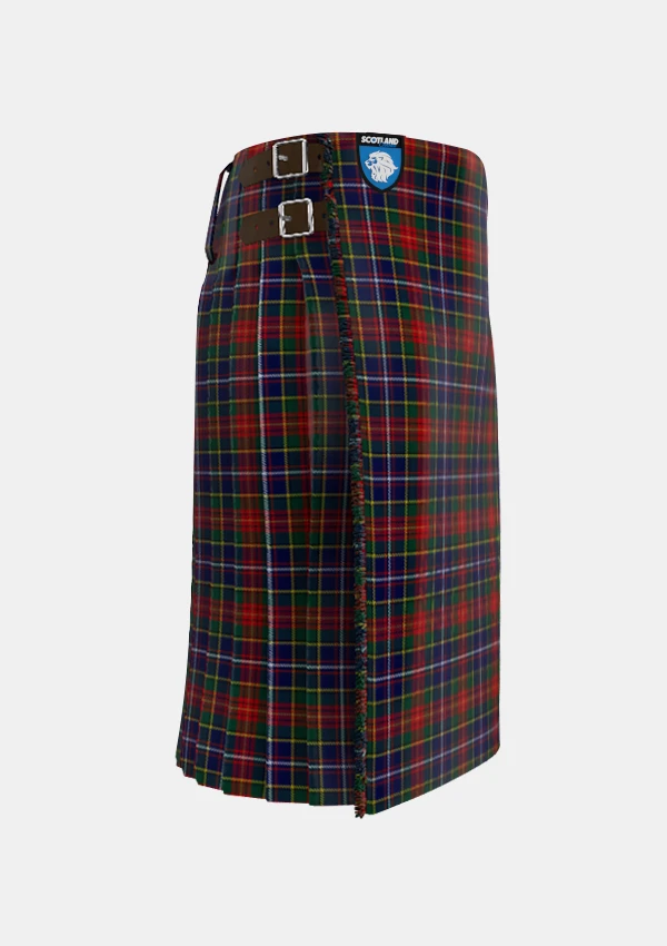 Traditional_Crozier_Tartan_kilt_right_image_with_pleated_design_and_adjustable_buckles_for_men