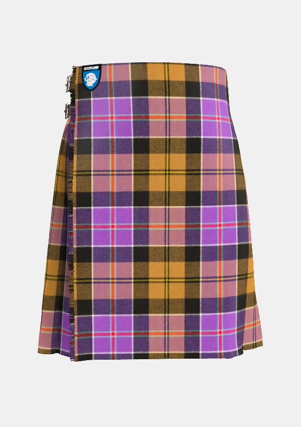 Traditional_Culloden_Tartan_kilt_1328_front_image_with_pleated_design_and_adjustable_buckles_for_men