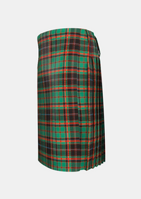 Traditional_Cuming_Hunting_Axcient_Tartan_kilt_left_image_with_pleated_design_and_adjustable_buckles_for_men