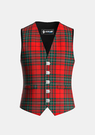 Traditional_Cumming_Red_Modern_Tartan_Waistcoat_front_image