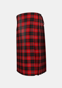 Traditional_Cunningham_3_Tartan_1200_kilt_left_image_with_pleated_design_and_adjustable_buckles_for_men