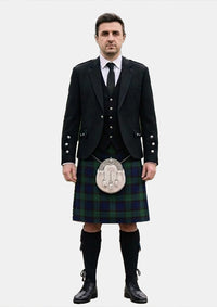 Traditional_Cunningham_Hunting_Tartan_1972_Kilt_and_Argyle_Jacket_Kilt_Outfits_front_image