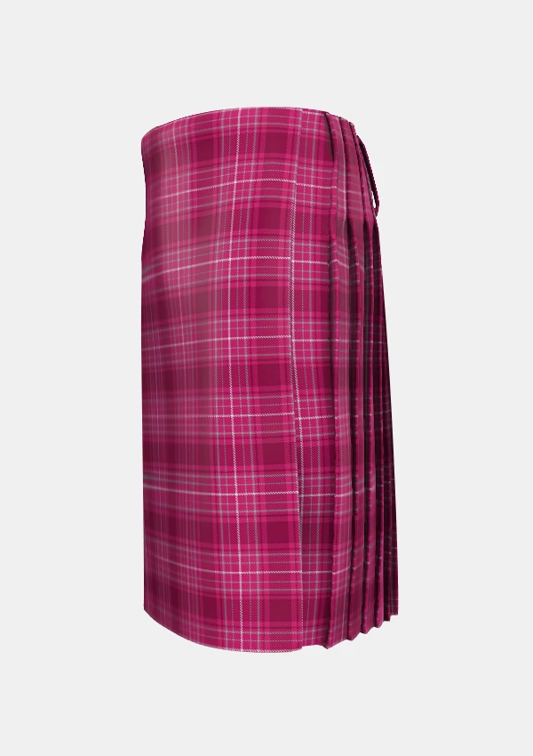 Traditional_Curaidh_Tartan_kilt_left_image_with_pleated_design_and_adjustable_buckles_for_men