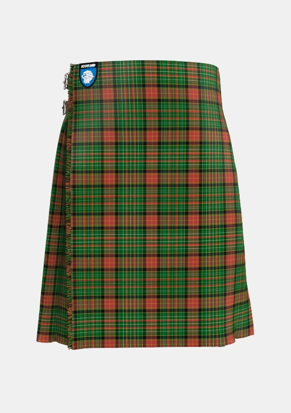 Traditional_Dalrymple_of_Castleton_Tartan_7420_kilt_front_image_with_pleated_design_and_adjustable_buckles_for_men