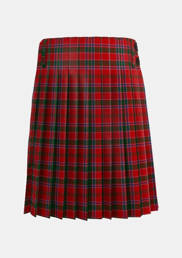 Traditional_Dalziel_tartan_970_kilt_back_image_with_pleated_design_and_adjustable_buckles_for_men