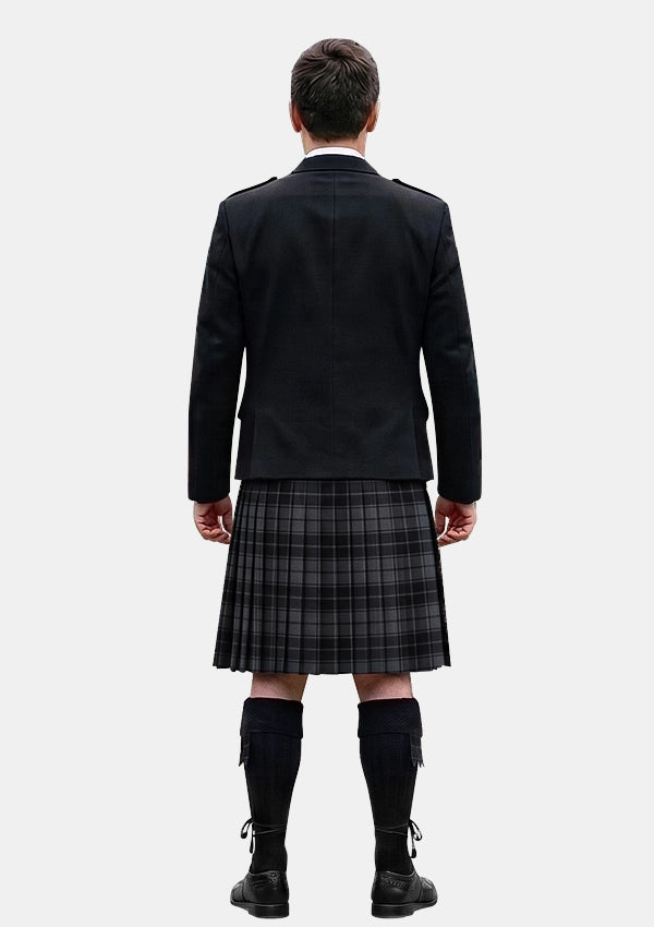 Traditional_Dark_Grey_Highlander_Tartan_Kilt_and_Argyle_Jacket_Kilt_Outfits_back_image