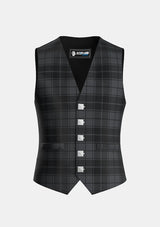 Traditional_Dark_Grey_Highlander_Tartan_Waistcoat_front_image