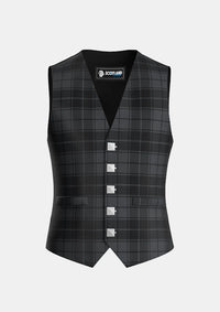 Traditional_Dark_Grey_Highlander_Tartan_Waistcoat_front_image
