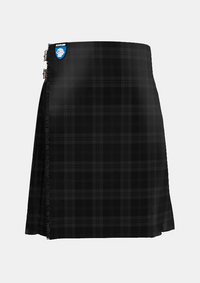 Traditional_Dark_Island_Tartan_kilt_5832_front_image_with_pleated_design_and_adjustable_buckles_for_men