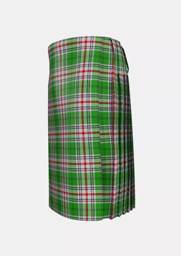 Traditional_Daugherty_Tartan_11819_kilt_left_image_with_pleated_design_and_adjustable_buckles_for_men
