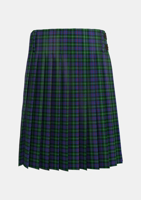 Traditional_Davidson_of_Tulloch_2_Tartan_1364_kilt_back_image_with_pleated_design_and_adjustable_buckles_for_men