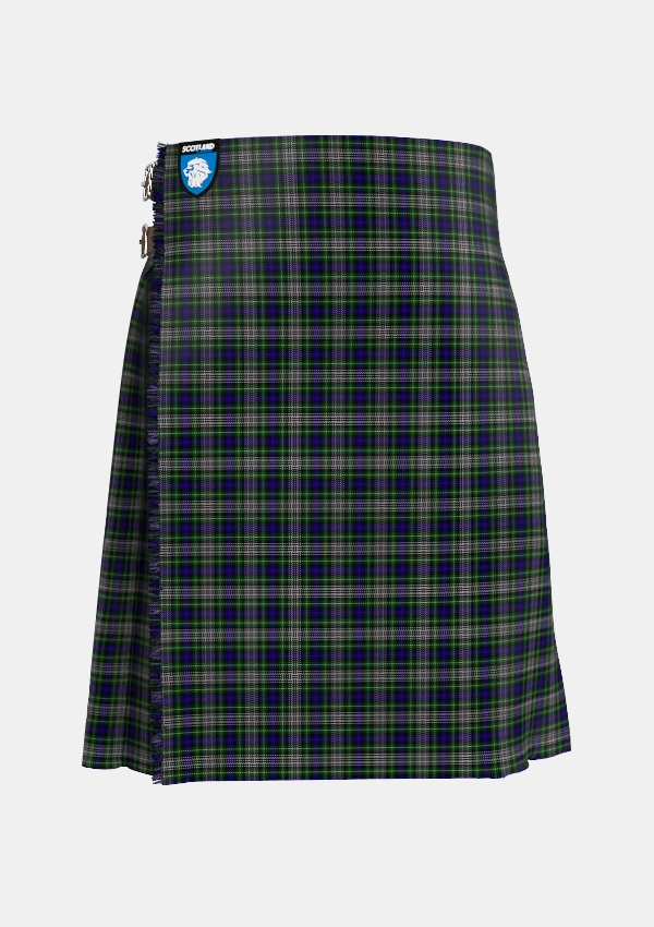 Traditional_Davidson_of_Tulloch_Dress_2_Tartan_4194_kilt_front_image_with_pleated_design_and_adjustable_buckles_for_men