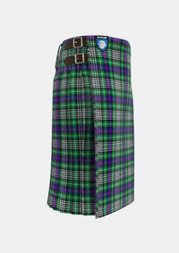 Traditional_Davidson_of_Tulloch_Dress_Tartan_kilt_right_image_with_pleated_design_and_adjustable_buckles_for_men