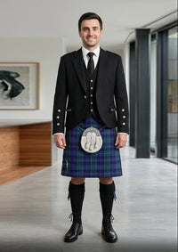 Traditional_Davies_tartan_3410_Kilt_and_Argyle_Jacket_Kilt_Outfit_front_image