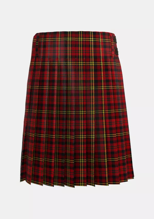 Traditional_Davis_Tartan_5770_kilt_back_image_with_pleated_design_and_adjustable_buckles_for_men