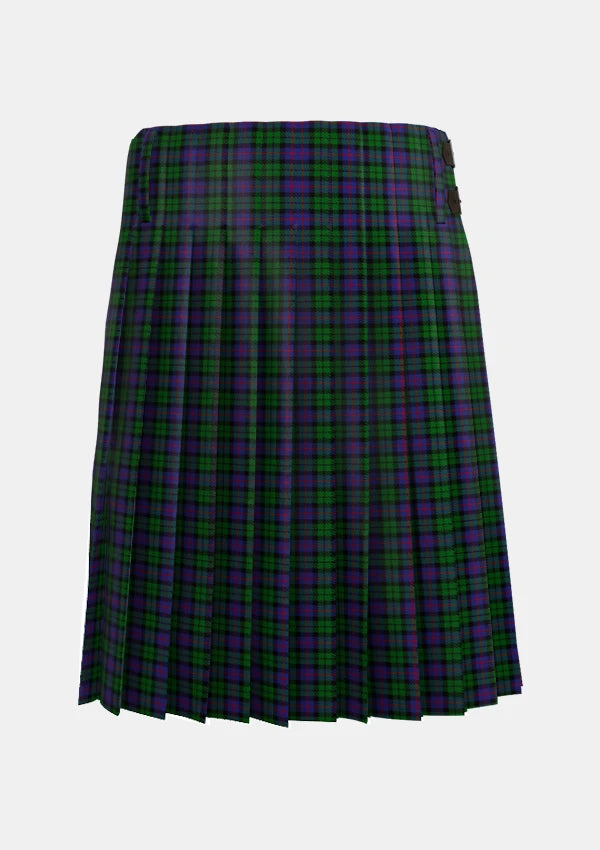 Traditional_Denholm_Tartan_1084_kilt_back_image_with_pleated_design_and_adjustable_buckles_for_men