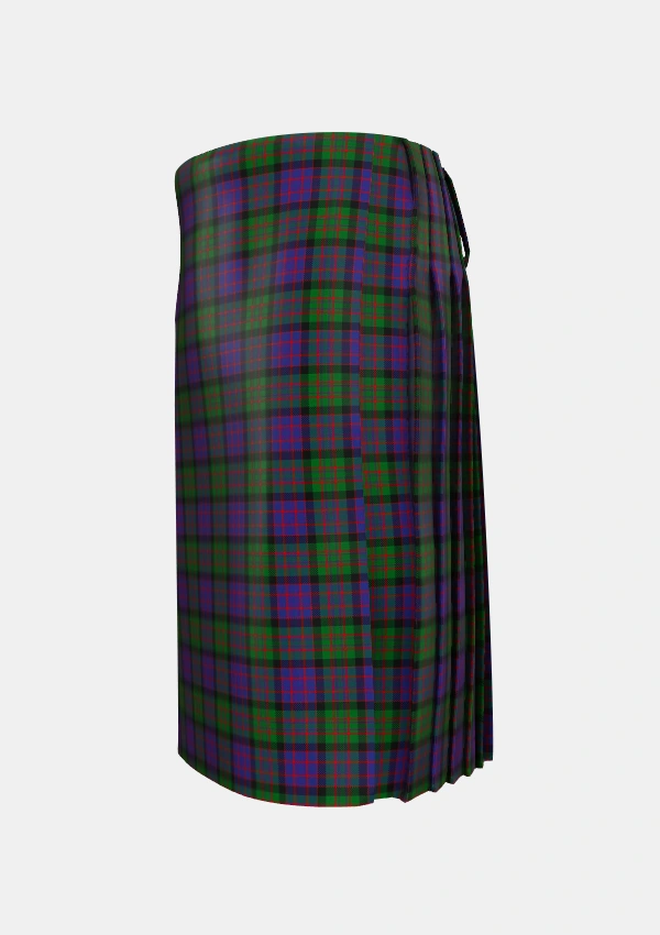 Traditional_Denovan_The_Lairdship_of_Personal_Tartan_36_kilt_left_image_with_pleated_design_and_adjustable_buckles_for_men