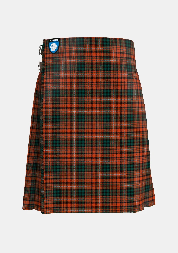 Traditional_Docherty_William_Thomas_Tartan_kilt_front_image_with_pleated_design_and_adjustable_buckles_for_men