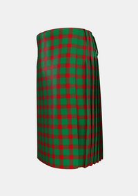 Traditional_Donachie_Tartan_6138_kilt_left_image_with_pleated_design_and_adjustable_buckles_for_men
