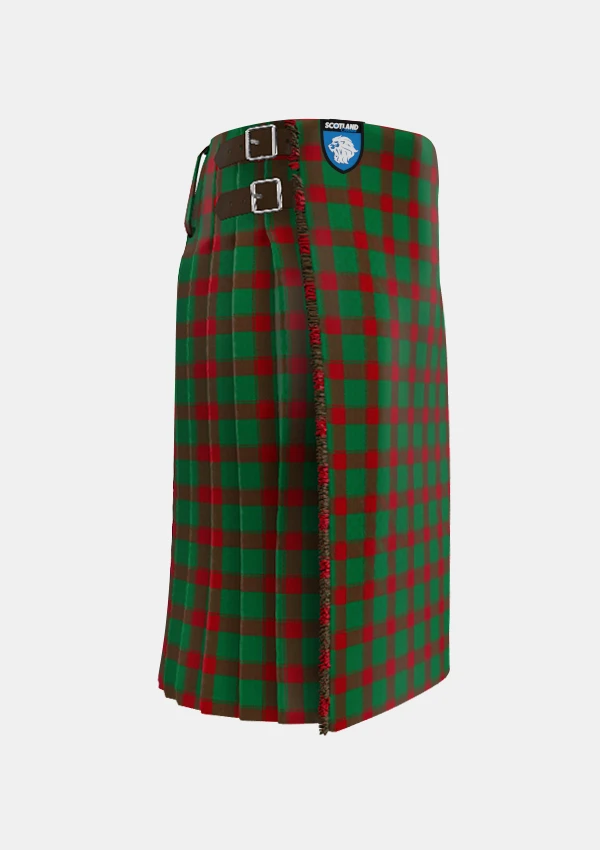 Traditional_Donachie_Tartan_6138_kilt_right_image_with_pleated_design_and_adjustable_buckles_for_men