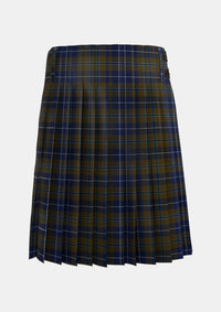 Traditional_Douglas_Brown_Tartan_2523_kilt_back_image_with_pleated_design_and_adjustable_buckles_for_men