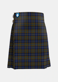 Traditional_Douglas_Brown_Tartan_2523_kilt_front_image_with_pleated_design_and_adjustable_buckles_for_men