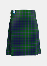 Traditional_Douglas_Green_Wilsons_Tartan_1032_kilt_front_image_with_pleated_design_and_adjustable_buckles_for_men