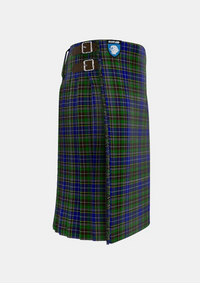 Traditional_Dowling_Tartan_4708_kilt_right_image_with_pleated_design_and_adjustable_buckles_for_men