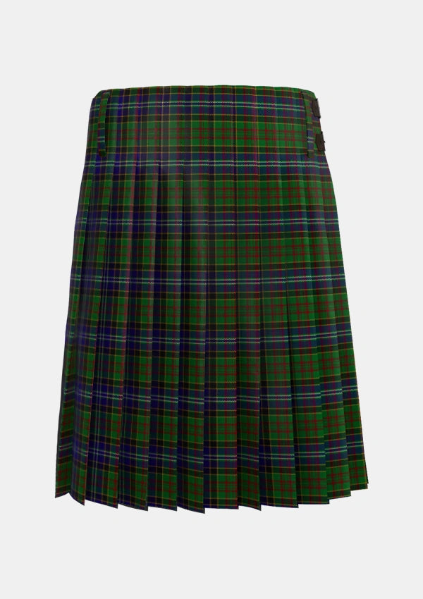 Traditional_Drennan_Tartan_4710_kilt_back_image_with_pleated_design_and_adjustable_buckles_for_men