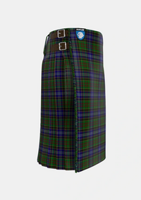Traditional_Drennan_Tartan_4710_kilt_right_image_with_pleated_design_and_adjustable_buckles_for_men