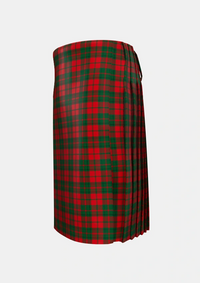 Traditional_Drummond_3_Tartan_897_kilt_left_image_with_pleated_design_and_adjustable_buckles_for_men