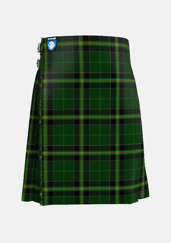 Traditional_Duffy_Tartan_kilt_2172_front_image_with_pleated_design_and_adjustable_buckles_for_men