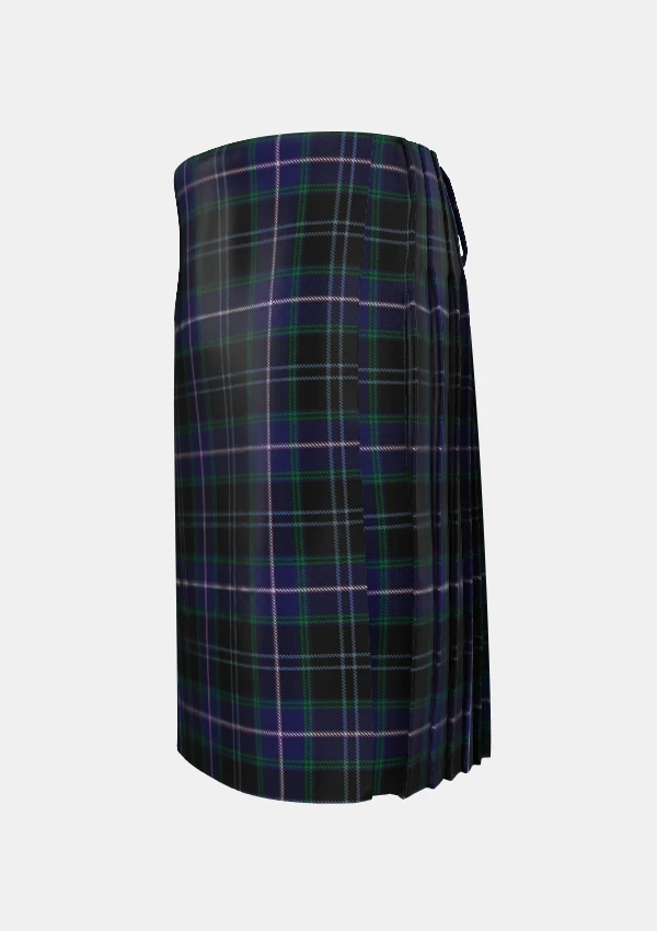 Traditional_Dugan_Tartan_7483_kilt_left_image_with_pleated_design_and_adjustable_buckles_for_men
