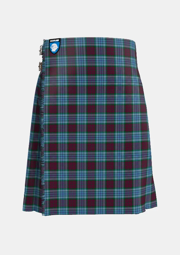 Traditional_DunBroch_Tartan_10641_kilt_front_image_with_pleated_design_and_adjustable_buckles_for_men