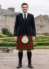 Traditional_Dunbar_tartan_1472_Kilt_and_Argyle_Jacket_Kilt_Outfit_front_image