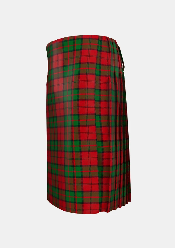 Traditional_Dunbar_tartan_left_image_with_pleated_design_and_adjustable_buckles_for_men