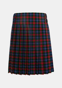 Traditional_Dundas_2_Tartan_501_kilt_back_image_with_pleated_design_and_adjustable_buckles_for_men