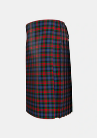 Traditional_Dundas_2_Tartan_501_kilt_left_image_with_pleated_design_and_adjustable_buckles_for_men