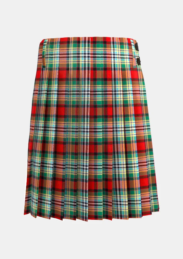 Traditional_Dundee_tartan_844_kilt_back_image_with_pleated_design_and_adjustable_buckles_for_men