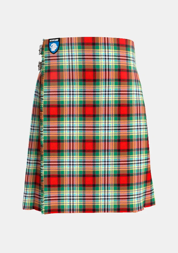 Traditional_Dundee_tartan_844_kilt_front_image_with_pleated_design_and_adjustable_buckles_for_men