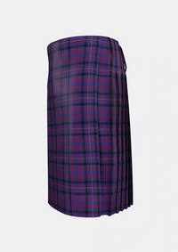 Traditional_Dundonald_Tartan_7118_kilt_left_image_with_pleated_design_and_adjustable_buckles_for_men