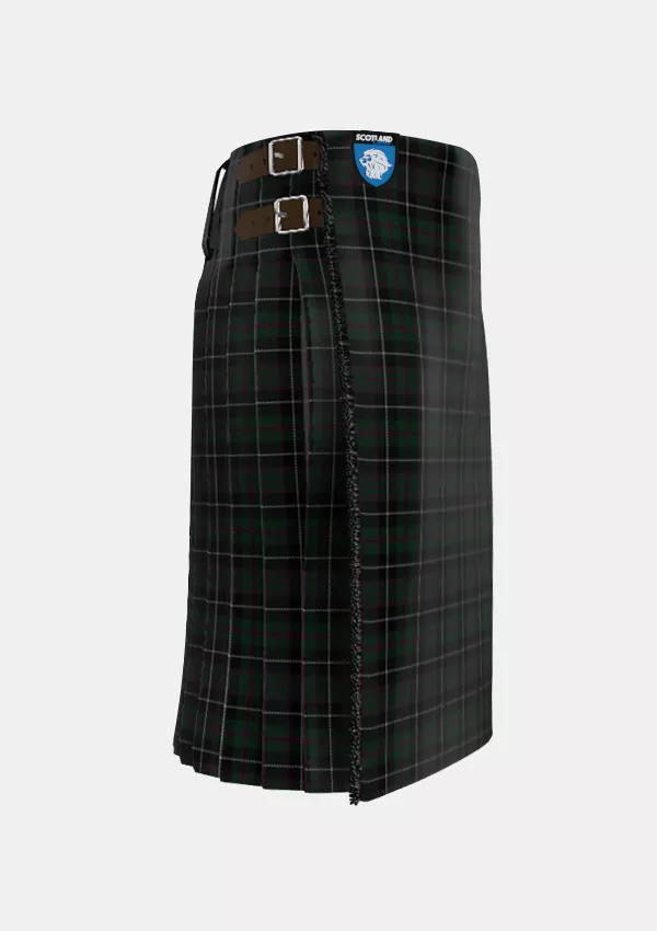 Traditional_Episcopal_Clergy_Tartan_4816_kilt_right_image_with_pleated_design_and_adjustable_buckles_for_men