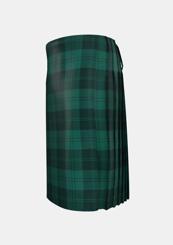 Traditional_Erskine_tartan_755_kilt_left_image_with_pleated_design_and_adjustable_buckles_for_men
