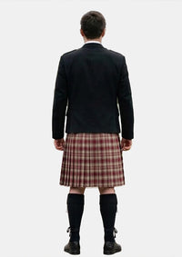 Traditional_Etive_Burgundy_Tartan_7576_Kilt_and_Argyle_Jacket_Kilt_Outfits_back_image