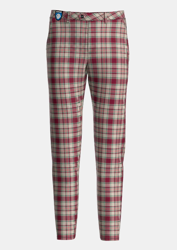 Etive Burgundy Tartan Trouser