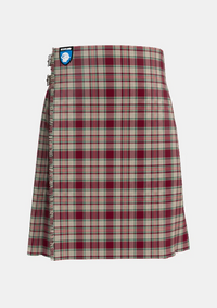 Traditional_Etive_Burgundy_Tartan_kilt_7576_front_image_with_pleated_design_and_adjustable_buckles_for_men