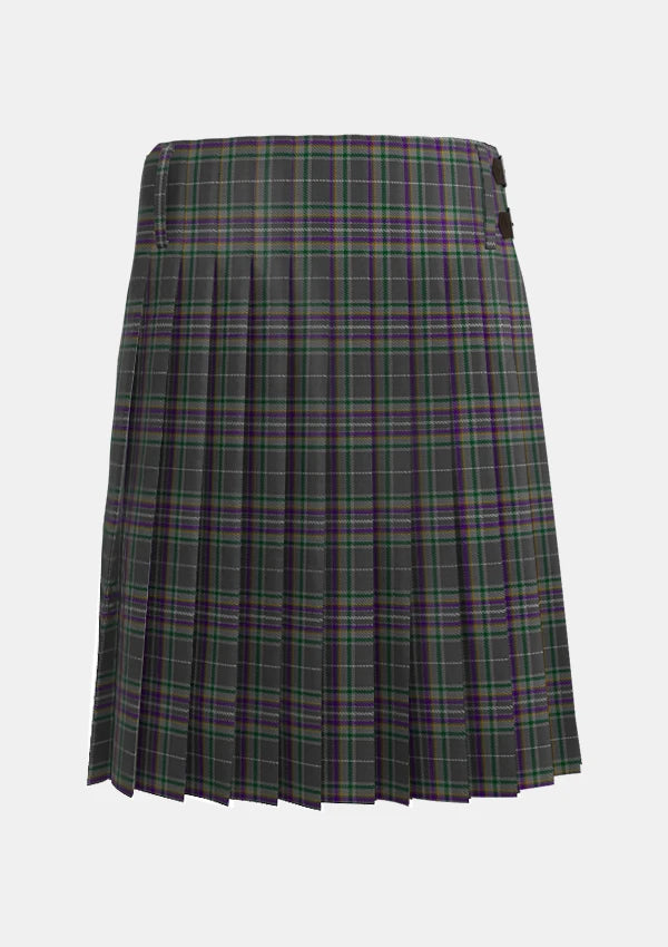 Traditional_Fagan_Tartan_kilt_back_image_with_pleated_design_and_adjustable_buckles_for_men