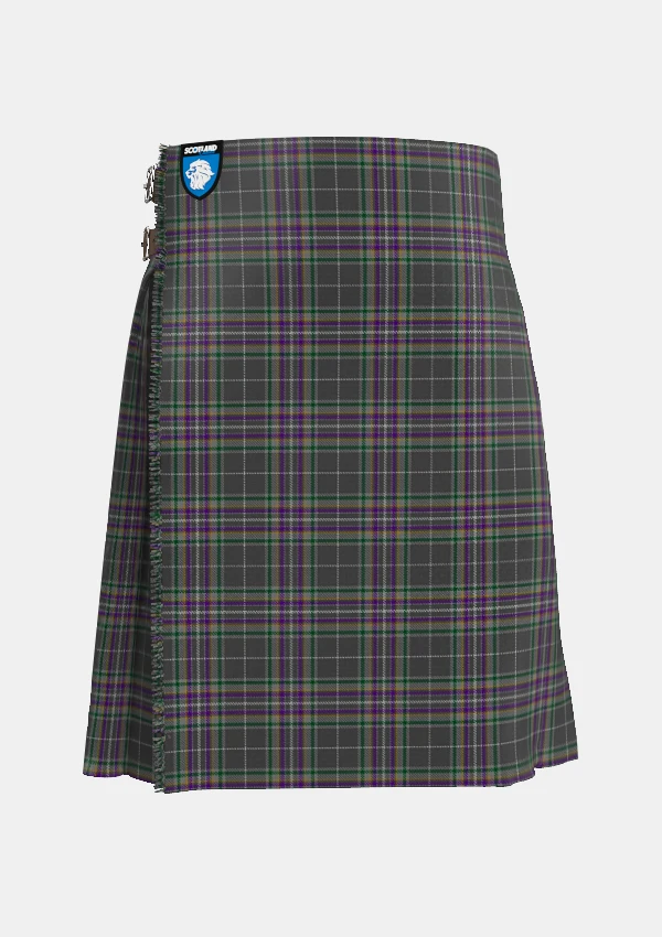 Traditional_Fagan_Tartan_kilt_front_image_with_pleated_design_and_adjustable_buckles_for_men