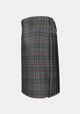 Traditional_Fagan_Tartan_kilt_left_image_with_pleated_design_and_adjustable_buckles_for_men